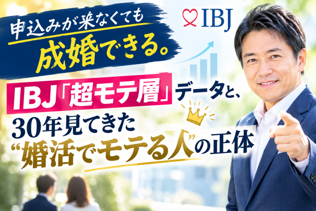 婚活でモテる人の正体と成婚術